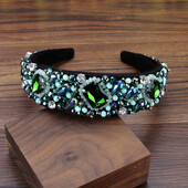 Χειροποίητα πολυτελή αξεσουάρ μαλλιών από κρύσταλλο και χάντρες Bohemian rhinestone Headbands for Women Wedding Party