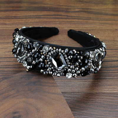 Χειροποίητα πολυτελή αξεσουάρ μαλλιών από κρύσταλλο και χάντρες Bohemian rhinestone Headbands for Women Wedding Party