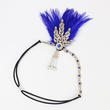 1920 Hairband Headpiece Feather Flapper Headband Headdress Vintage Costume Party Hairband For Women Feather headpiece