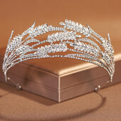 Baroque Crown Wedding Bride Κομψά αξεσουάρ μαλλιών για γυναίκες Tiaras Party Queen