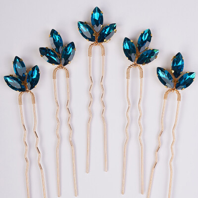 5 db Strasszos Kis egyszerű menyasszony esküvői hajcsat Ezüst menyasszonyi hajdarab esküvői haj kiegészítők nőknek és lányoknak