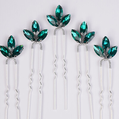 5 db Strasszos Kis egyszerű menyasszony esküvői hajcsat Ezüst menyasszonyi hajdarab esküvői haj kiegészítők nőknek és lányoknak