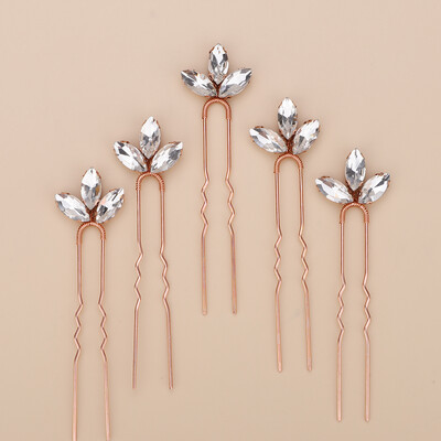 5 db Strasszos Kis egyszerű menyasszony esküvői hajcsat Ezüst menyasszonyi hajdarab esküvői haj kiegészítők nőknek és lányoknak