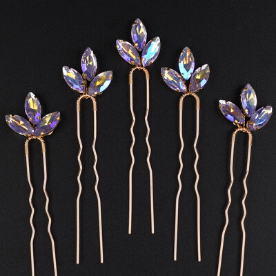 5 db Strasszos Kis egyszerű menyasszony esküvői hajcsat Ezüst menyasszonyi hajdarab esküvői haj kiegészítők nőknek és lányoknak