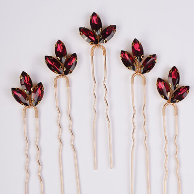 5 db Strasszos Kis egyszerű menyasszony esküvői hajcsat Ezüst menyasszonyi hajdarab esküvői haj kiegészítők nőknek és lányoknak