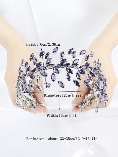 Fekete strassz fejpánt esküvői hajkiegészítők nőknek és lányoknak Menyasszony fejdísz Vendégfej ékszer ceremónia Tiaras Ajándékok