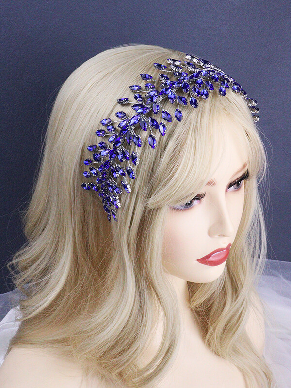Fekete strassz fejpánt esküvői hajkiegészítők nőknek és lányoknak Menyasszony fejdísz Vendégfej ékszer ceremónia Tiaras Ajándékok