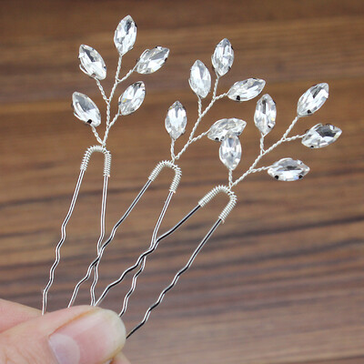 3 bucăți strălucitor, verde, albastru, roșu, cristal, ace de păr de nuntă, ace de păr cu stras, pentru femei, fete, bijuterii de păr lucrate manual