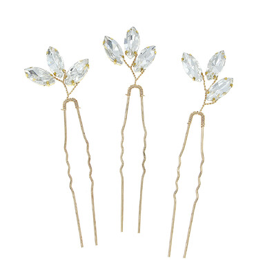 3 buc. Accesorii pentru păr de nuntă de mireasă, frunze de culoare aurie, agrafe de păr pentru femei, bijuterii, accesorii pentru păr de mireasă, cadouri