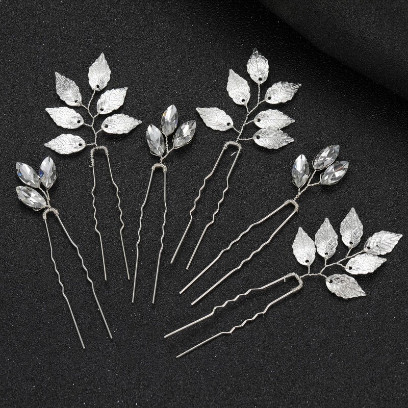 3 buc. Accesorii pentru păr de nuntă de mireasă, frunze de culoare aurie, agrafe de păr pentru femei, bijuterii, accesorii pentru păr de mireasă, cadouri