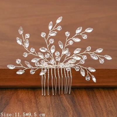 Culoarea Argintiu Strass Perla Piepteni De Par De Nunta Accesorii De Par Pentru Femei Accesorii Ornamente De Par Bijuterii Caciula Mireasa