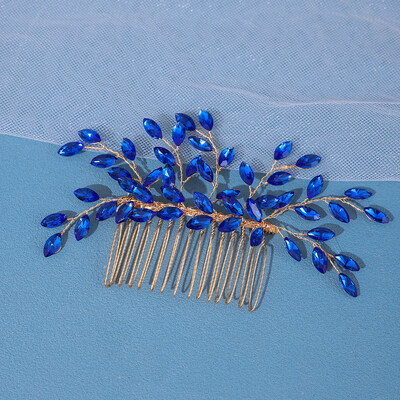 Piepteni de păr de mireasă cu stras argintiu la modă Accesorii pentru cap de nuntă Pieptene de păr pentru mireasă verde, realizate manual pentru femei