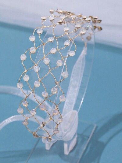 Fashion Handmade Mai multe bentițe de cristal de culoare Accesorii pentru păr de nuntă Bentițe de păr cu strasuri Femei Cap de mireasă Vines