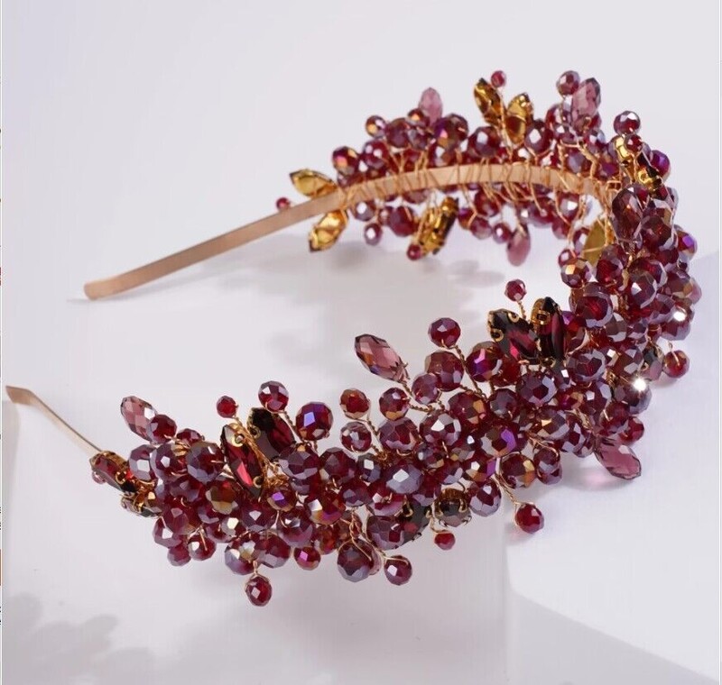 Divatos kristály menyasszonyi korona fejpánt ezüst strasszos luxus kristály menyasszonyi fejdísz, kézzel készített parti esküvői hajkiegészítők