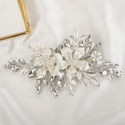 Fényes menyasszonyi hajkiegészítők Fejfedők Női Hajhoz Esküvői Barátnős Fejdíszek 3 Színes Strasszköves Clip Fej ékszerek