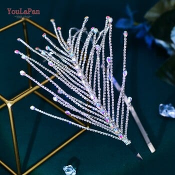 YouLaPan Rhinestone Headband Headpiece για Νυφικό Χειροποίητο Κρυστάλλινο Γυναικείο Hairband Party Wedding Hair Accessories Headpiece HP628