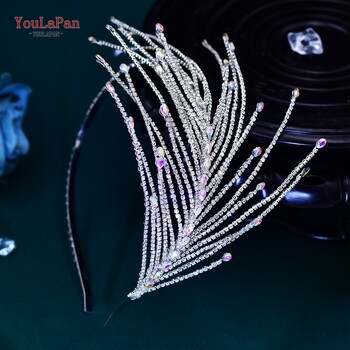 YouLaPan Rhinestone Headband Headpiece για Νυφικό Χειροποίητο Κρυστάλλινο Γυναικείο Hairband Party Wedding Hair Accessories Headpiece HP628