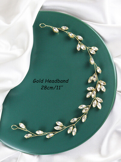 Női strasszos hajborda Stílusos hajékszerek, kézzel készített szalagavatói hajdíszek Esküvői menyasszonyi hajkiegészítők parti fejpánthoz