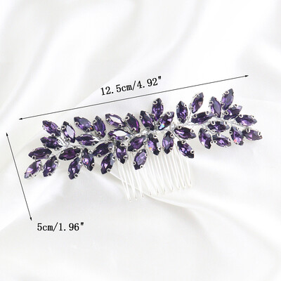 Luxus strasszos hajfésű menyasszonyi fejdísz a hajhoz Kiegészítő Elegáns női, kézzel készített fejpánt Menyasszonyi fejfedő Esküvői Haj Vine