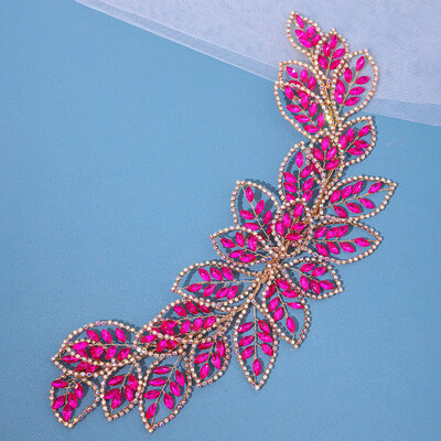 Νέο πολυτελές νυφικό αξεσουάρ για τα μαλλιά με στρας Γάμου Κρυστάλλινα νυφική κεφαλή φλοράλ Γυναικεία καπέλα