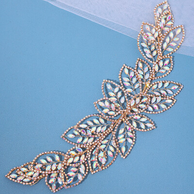 Νέο πολυτελές νυφικό αξεσουάρ για τα μαλλιά με στρας Γάμου Κρυστάλλινα νυφική κεφαλή φλοράλ Γυναικεία καπέλα