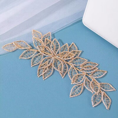 Νέο πολυτελές νυφικό αξεσουάρ για τα μαλλιά με στρας Γάμου Κρυστάλλινα νυφική κεφαλή φλοράλ Γυναικεία καπέλα