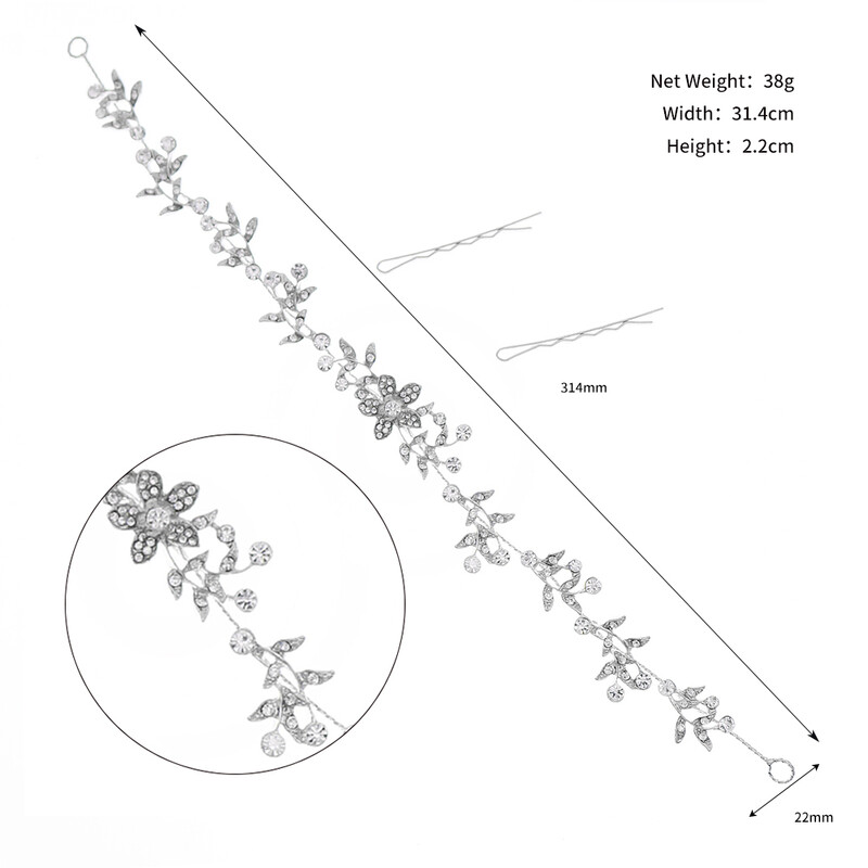 Kézzel készített strasszos fejpánt nőknek strasszos esküvői kiegészítők parti menyasszonyi haj ékszerek menyasszonyi fejdísz koszorúslány ajándék