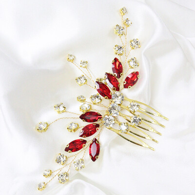 Bohemian Green Vestuvių Plaukų Šukos Kalnų krištolas Plaukų Papuošalai Nuotakos Gėlė Galvos apdangalas Romantiški plaukų papuošalai Nuotakos Plaukų Papuošalai