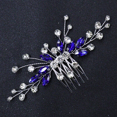 Bohemian Green Vestuvių Plaukų Šukos Kalnų krištolas Plaukų Papuošalai Nuotakos Gėlė Galvos apdangalas Romantiški plaukų papuošalai Nuotakos Plaukų Papuošalai