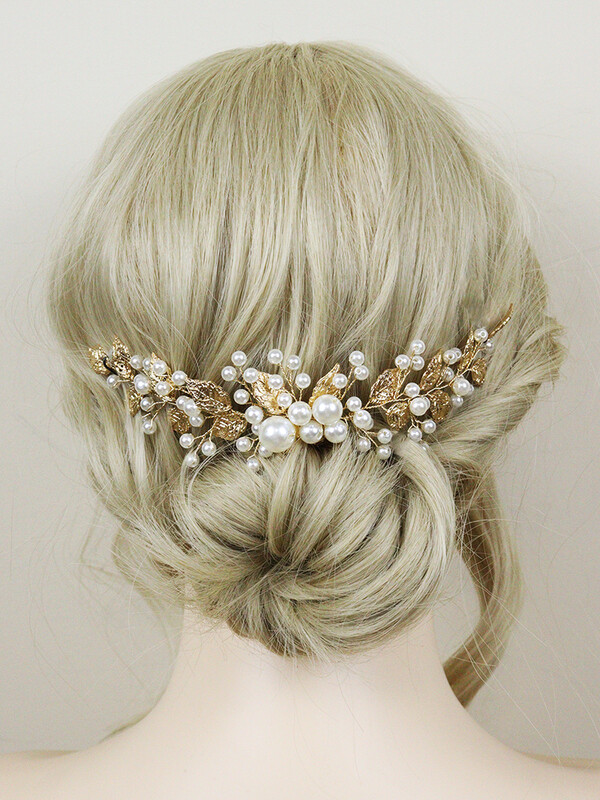 Aranylevelű gyöngy fejpánt, kézzel készített menyasszonyi fejdísz Vintage 90-es évek, elegáns női fejdíszek bulikra esküvői hajkiegészítők