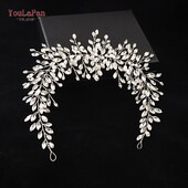 YouLaPan Bride Hair Vine Vestuvių Tiara Galvos juostelė Pilnas Kalnų krištolas nuotakos galvos apdangalas Vestuviniai galvos apdangalai Moteriški papuošalai HP237