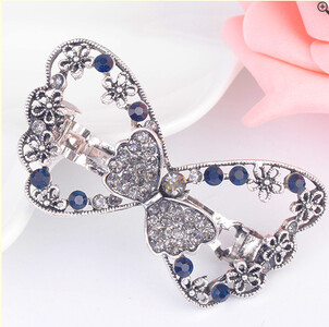 ALTOBEFUN Jaunas modes sieviešu kristāla ziedu stieņi sievietēm matu sprādzes meitenēm elegantas rotaslietas līgavu matu sprādzes AE028