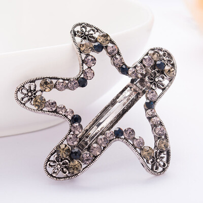 ALTOBEFUN Jaunas modes sieviešu kristāla ziedu stieņi sievietēm matu sprādzes meitenēm elegantas rotaslietas līgavu matu sprādzes AE028