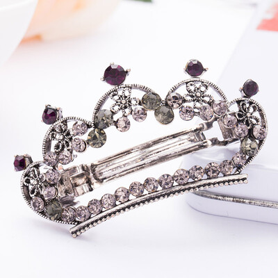 ALTOBEFUN Jaunas modes sieviešu kristāla ziedu stieņi sievietēm matu sprādzes meitenēm elegantas rotaslietas līgavu matu sprādzes AE028