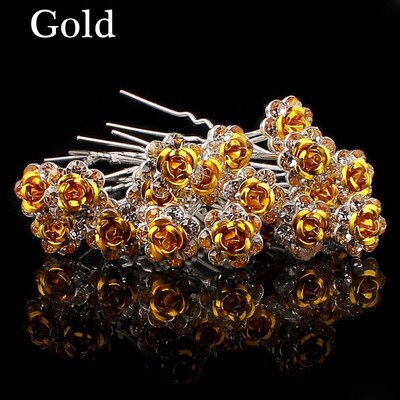 20 komada svadbene igle u obliku slova U. Metalna ukosnica. Ukosnice. Biserni dijamant. Ženski dodaci za kosu. Alati za dizajn vjenčane frizure.