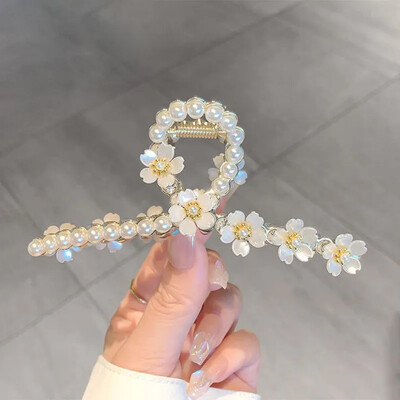 Gyöngyvirág Bojt hajkörmök nőknek Aranyos édes hajcsat lányoknak divatos elegancia fejdísz koreai kifinomult hajkiegészítők