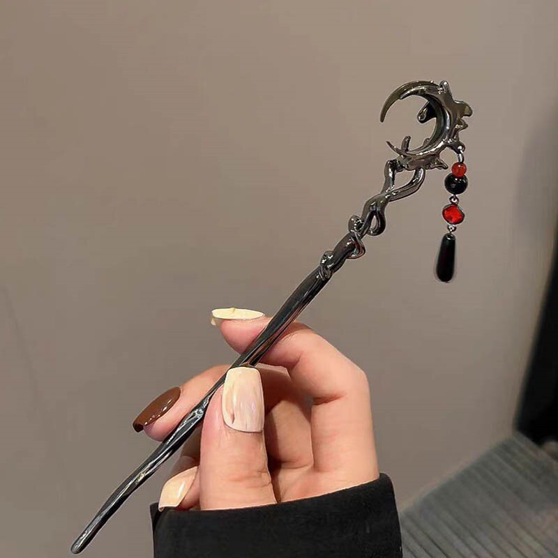 2024. gada jauns ķīniešu stila tauriņu ziedu pušķu matu nūja sievietēm vintage metāla Hanfu irbulīši matu nūjiņas matu aksesuāri