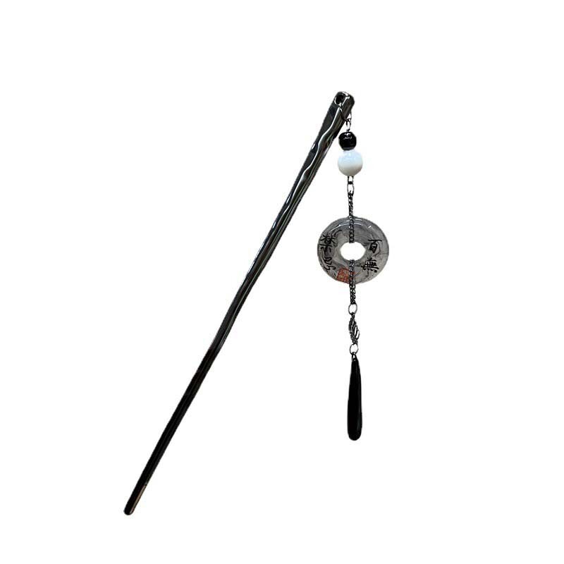 2024. gada jauns ķīniešu stila tauriņu ziedu pušķu matu nūja sievietēm vintage metāla Hanfu irbulīši matu nūjiņas matu aksesuāri