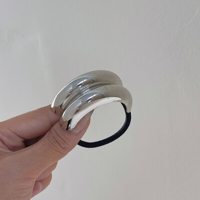 Metalna velika modna konjić s lukom od rodija Traka za kosu Ukosnica s repom Pokrivalo za glavu Vintage Jewely ry dodaci