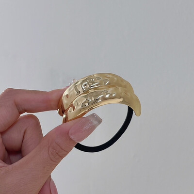 Metalna velika modna konjić s lukom od rodija Traka za kosu Ukosnica s repom Pokrivalo za glavu Vintage Jewely ry dodaci