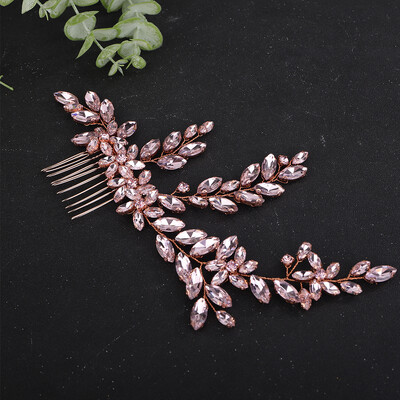 Ezüst strasszos menyasszonyi fejpánt hajfésű Divatos Handamde fekete esküvői hajkiegészítők Piros kék party fejdísz zöld tiaras