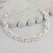 Itacazzo kāzu galvassegas sudraba krāsas sieviešu izsmalcināta kāzu ziedu galvas saite