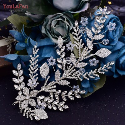 YouLaPan Rhinestone Kāzu līgavu galvas saite Matu aksesuāri Sieviešu galvassegas Līgavas Galvassegas Konkurss Sieviešu matu rotājumi HP491