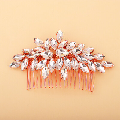 Madingi sidabriniai Kalnų krištolas nuotakų plaukų šukos juodos vestuvinės galvos aksesuarai žalia nuotaka galvos apdangalas rankų darbo moterų vakarėlis raudonos tiaros