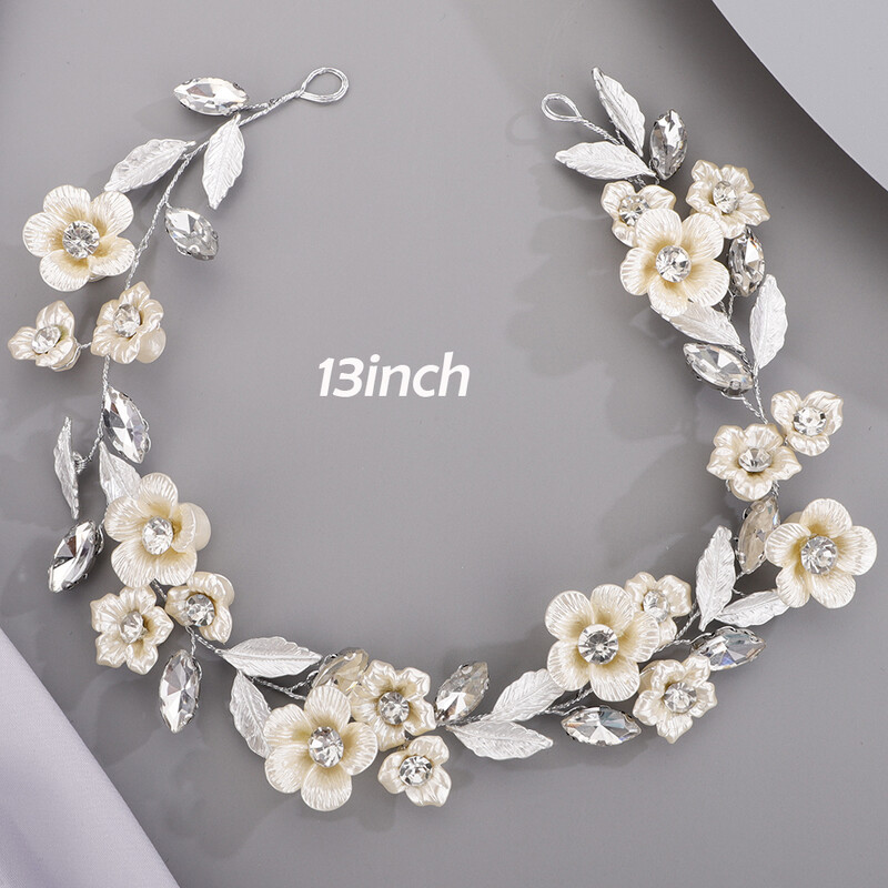 Κοσμήματα Κεφαλής Γάμου Νυφικά Αξεσουάρ Μαλλιών Φύλλα Κεφαλόδεσμος Στρας Headpieces Φορέματα λουλουδιών για ειδικές εκδηλώσεις Ανοιξιάτικη τιάρα