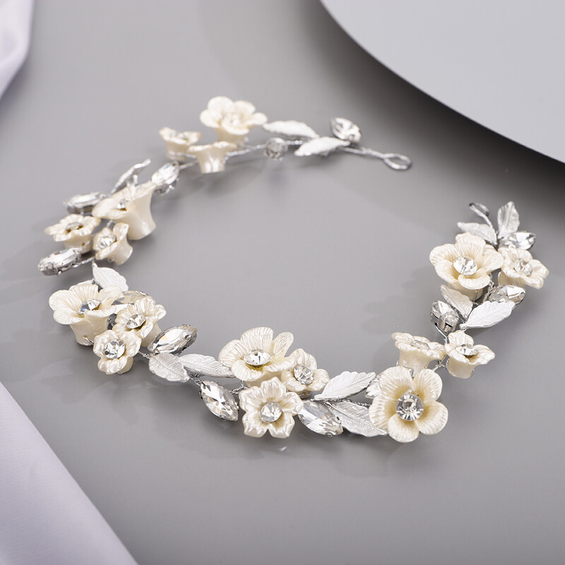 Κοσμήματα Κεφαλής Γάμου Νυφικά Αξεσουάρ Μαλλιών Φύλλα Κεφαλόδεσμος Στρας Headpieces Φορέματα λουλουδιών για ειδικές εκδηλώσεις Ανοιξιάτικη τιάρα