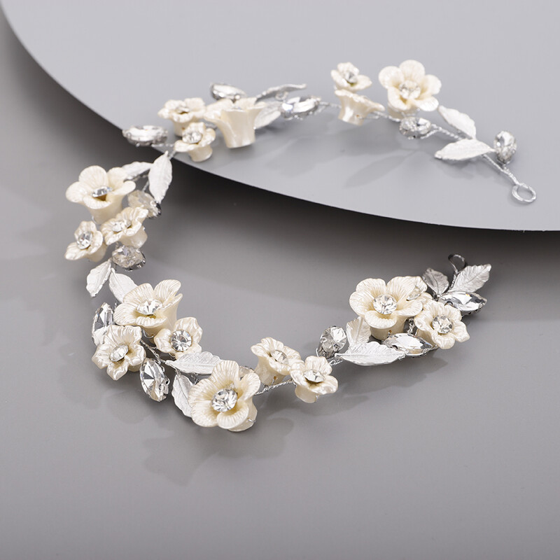 Κοσμήματα Κεφαλής Γάμου Νυφικά Αξεσουάρ Μαλλιών Φύλλα Κεφαλόδεσμος Στρας Headpieces Φορέματα λουλουδιών για ειδικές εκδηλώσεις Ανοιξιάτικη τιάρα