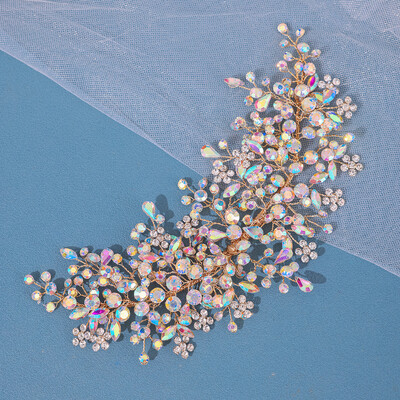 Cristal Strasuri Mireasa Bentite de nunta Tiare Bentite de par pentru femei Mireasa Mireasa Nunta Accesorii pentru par Bijuterii Bandă Cadou