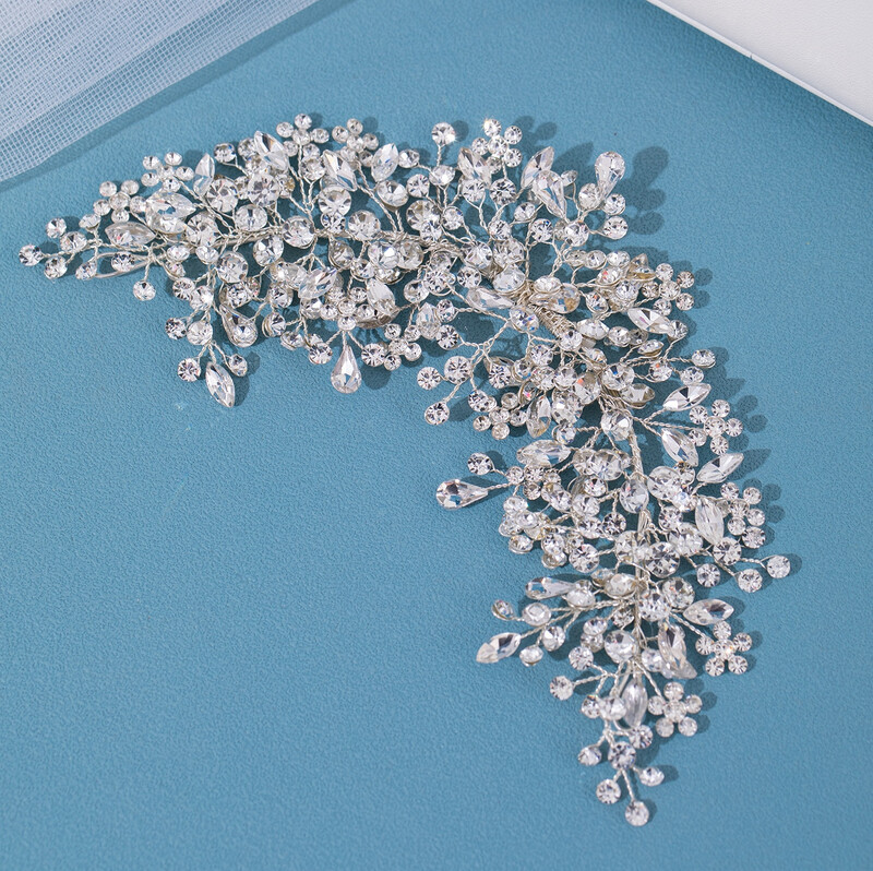 Cristal Strasuri Mireasa Bentite de nunta Tiare Bentite de par pentru femei Mireasa Mireasa Nunta Accesorii pentru par Bijuterii Bandă Cadou