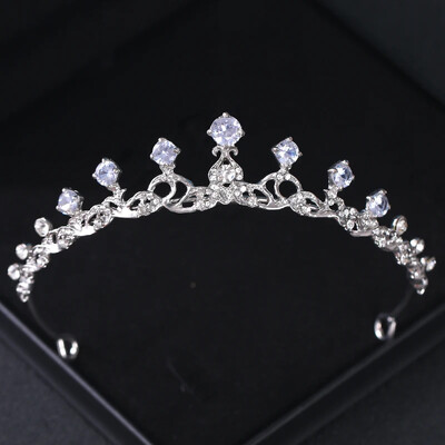 Kristály Esküvői Tiara és Koronák Strasszkő Princess Diadem Menyasszonyi Esküvői Haj Kiegészítők Ékszerek Korona Tiara Női Menyasszonynak